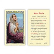 25-pk Saint Monica Laminated Holy Prayer Card - 25/pk
