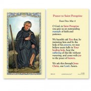 25-pk Saint Peregrine (Prayer to Saint Peregrine) Laminated Holy Prayer Card - 25/pk