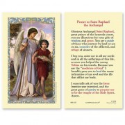 25-pk Saint Raphael Laminated Holy Prayer Card - 25/pk