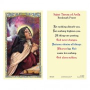 25-pk Saint Teresa of Avila Laminated Holy Prayer Card - 25/pk