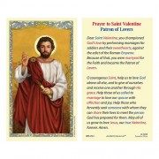 25-pk Saint Valentine Laminated Holy Prayer Card - 25/pk