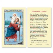 25-pk Saint Christopher (Prayer Before a Journey) Laminated Holy Prayer Card - 25/pk 25-pk Saint Christopher (Prayer Before a Journey) Laminated Holy Prayer Card - 25/pk