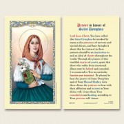 25-pk Saint Dymphna Laminated Holy Prayer Card - 25/pk