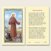 25-pk Saint Francis of Assisi Pet Prayers Laminated Holy Prayer Card - 25/pk