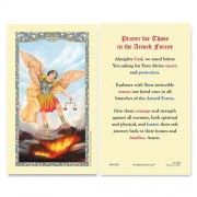 25-pk Saint Michael (Prayer for Those in the Service) Laminated Holy Prayer Card - 25/pk