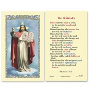 25-pk The Beatitudes Laminated Holy Prayer Card - 25/pk 25-pk The Beatitudes Laminated Holy Prayer Card - 25/pk