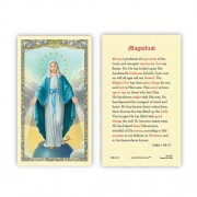 25-pk Our Lady of Grace Magnificat Laminated Holy Prayer Card - 25/pk