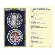 25-pk Saint Benedict Laminated Holy Prayer Card - 25/pk 25-pk Saint Benedict Laminated Holy Prayer Card - 25/pk