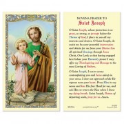 25-pk Saint Joseph and Child Laminated Holy Prayer Card - 25/pk