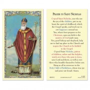 25-pk Saint Nicholas Laminated Holy Prayer Card - 25/pk