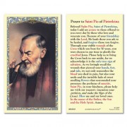 25-pk Saint Pio Laminated Holy Prayer Card - 25/pk