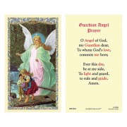 25-pk Guardian Angel Crossing Bridge Laminated Holy Prayer Card - 25/pk 25-pk Guardian Angel Crossing Bridge Laminated Holy Prayer Card - 25/pk