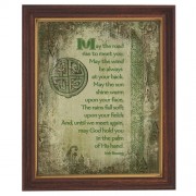 Irish Blessing Wood Tone Framed Print