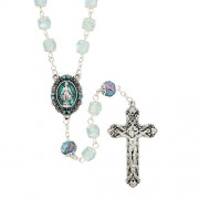 Paola Carola Miraculous Rosary - Aqua