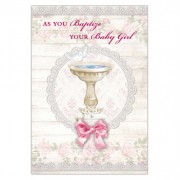 As You Baptize Your Baby Girl Card As You Baptize Your Baby Girl Card