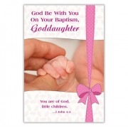 God Be With You on Your Baptism Card