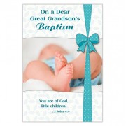 Dear Great Grandson's Baptism Card
