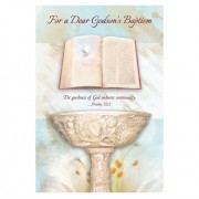 For a Dear Godson's Baptism Card