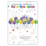 Birthday Blessings Dear Grandson Card Birthday Blessings Dear Grandson Card