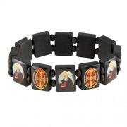 Saint Benedict Wood Bracelet