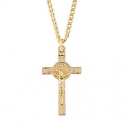 Saint Benedict Crucifix Pendant Necklace