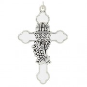White Enamel First Communion Medal White Enamel First Communion Medal