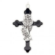 Black Enamel First Communion Medal Black Enamel First Communion Medal