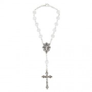 Clear Crystal Auto Rosary