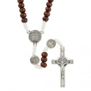 Saint Benedict Rosary - Dark Brown