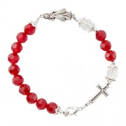 Red Divine Mercy Bracelet