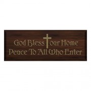 God Bless Our Home Plaque