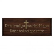 God Bless Our Home Plaque - Spanish