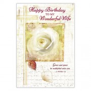 Happy Birthday to a Wonderful Wife Card