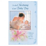 On the Christening of Your Baby Boy Card