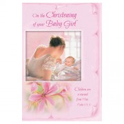 On the Christening of Your Baby Girl Card