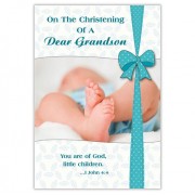On the Christening of a Dear Grandson Card