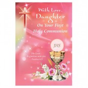 With Love, Daughter on Your First Communion Card With Love, Daughter on Your First Communion Card