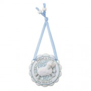 Baptized in Christ Crib Medal Blue Baptized in Christ Crib Medal Blue