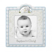 Baptized in Christ Photo Frame Blue Baptized in Christ Photo Frame Blue