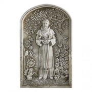12.25" H Saint Fiacre Garden Plaque