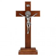 13" H Saint Benedict Standing Crucifix (G4696) 13" H Saint Benedict Standing Crucifix (G4696)
