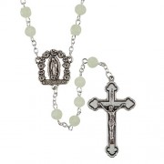 Rose Petal Luminous Rosary With Our Lady Of Guadalupe Center