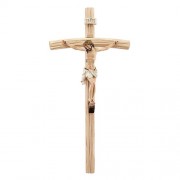 Val Gardena Wood Crucifix with Hand Painted Corpus (JC-0001)