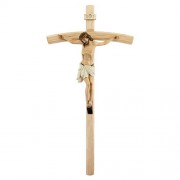 Val Gardena Wood Crucifix with Hand Painted Corpus (JC-0004)