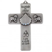 Baptized in Christ Cross - Blue Baptized in Christ Cross - Blue