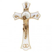 Wedding Holy Mass Crucifix - White