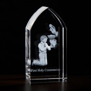 First Communion Boy Etched Glass
