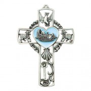 Baby Boy Wall Cross - Blue Baby Boy Wall Cross - Blue