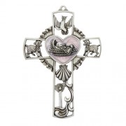 Baby Girl Wall Cross - Pink Baby Girl Wall Cross - Pink