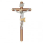 Crucifix with Two-Tone Corpus and Inlay